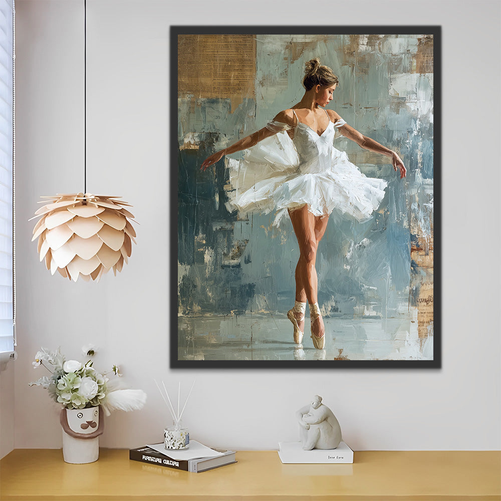 Female Ballet Dancer Paint by Numbers