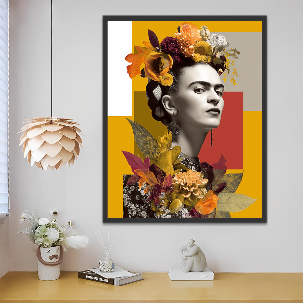 Frida and Flowers Paint by Numbers