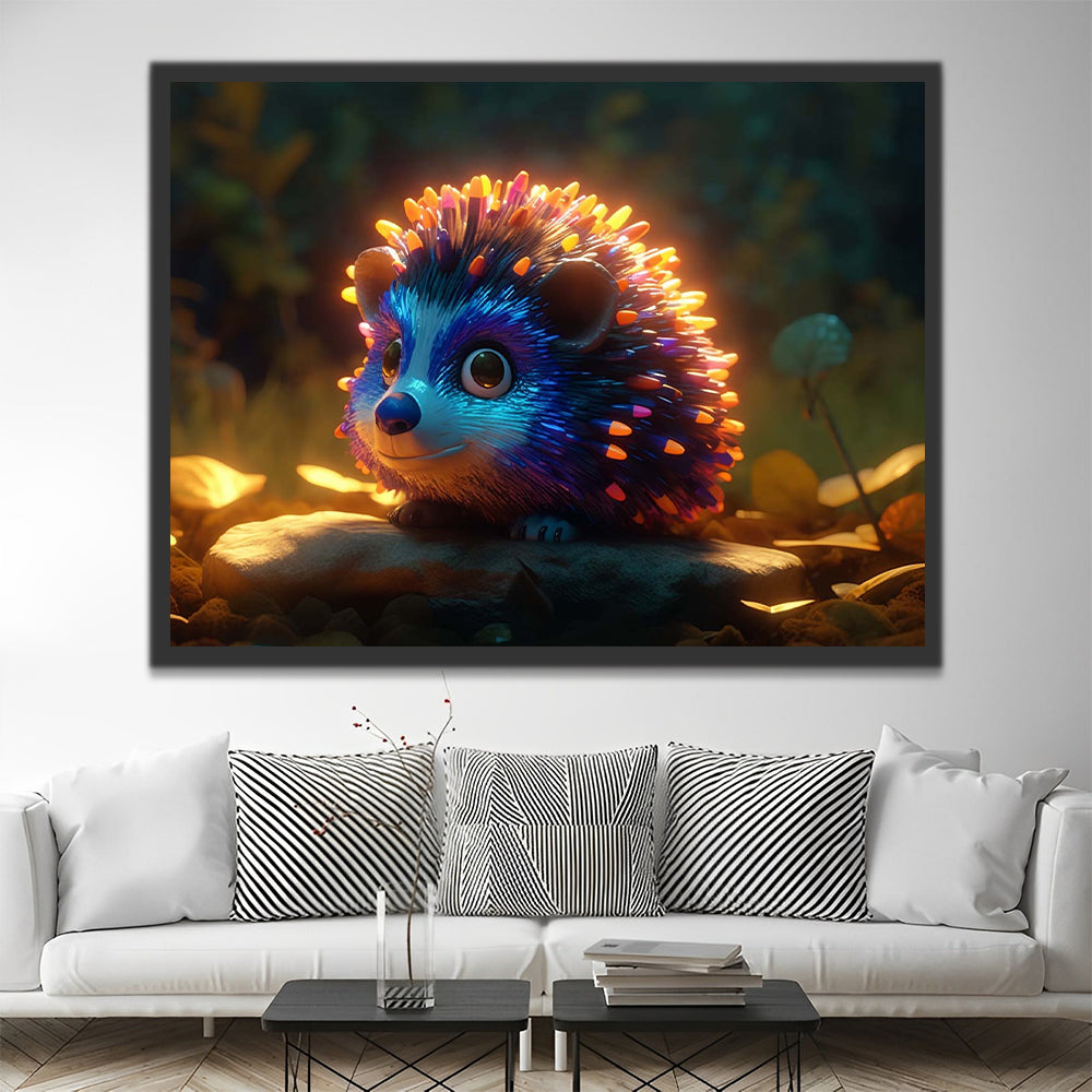 Glowing Hedgehog Paint by Numbers