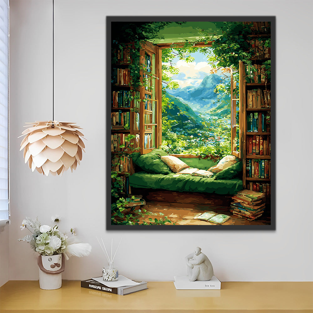 Green Study in the Valley Paint by Numbers