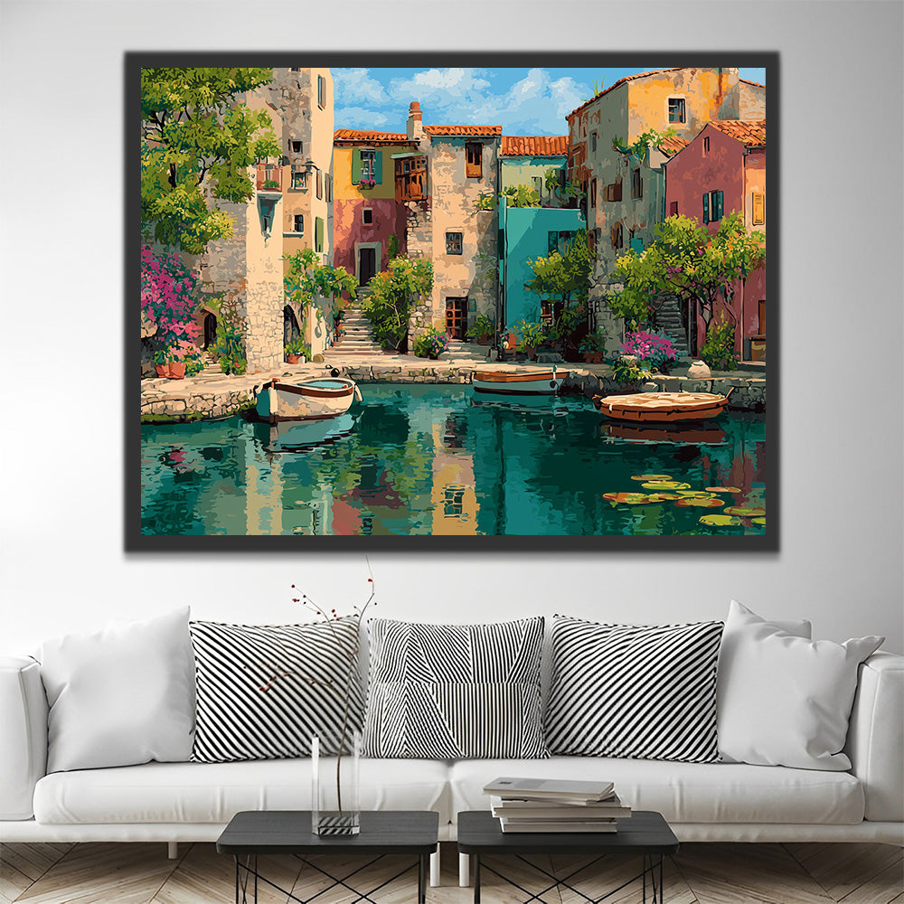 House and Lake Paint by Numbers