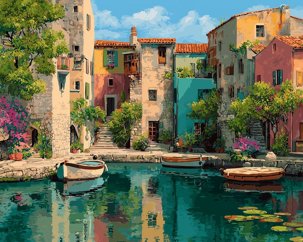 House and Lake Paint by Numbers