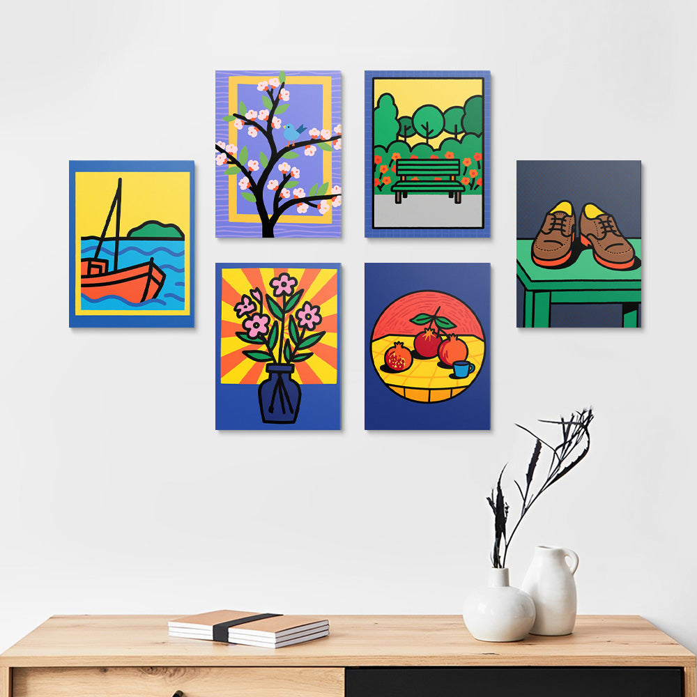 Little Paintings of Still Life 6 Pieces Mini Paint by Numbers