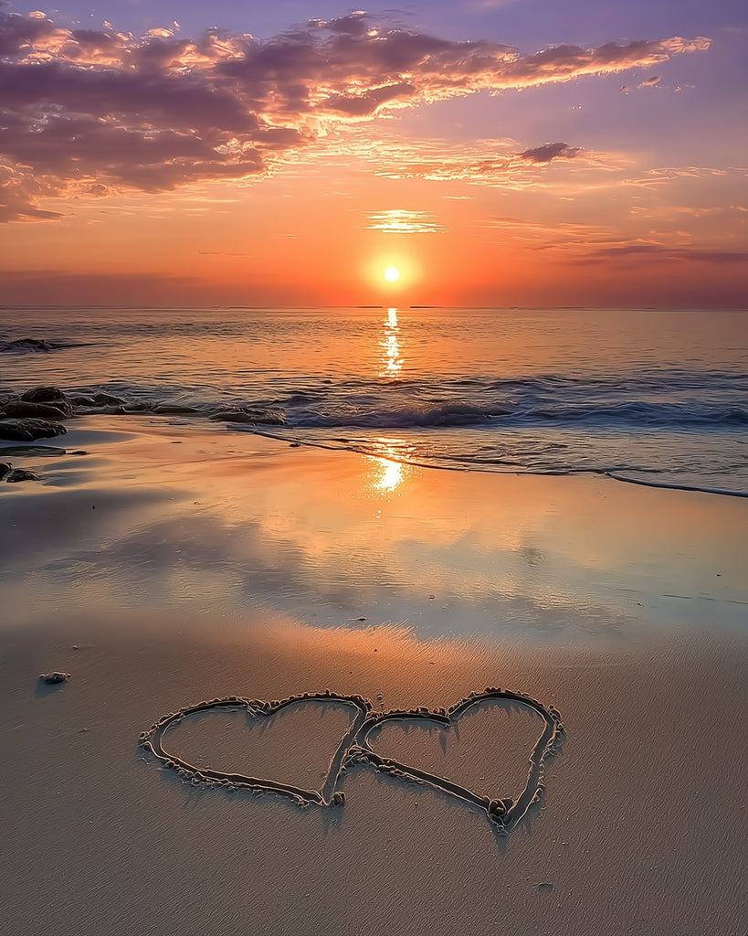 Love on the Beach Paint by Numbers