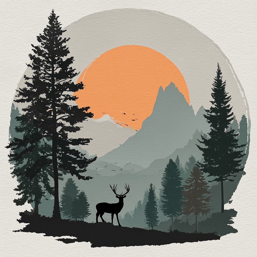 Mountains at Sunrise Paint by Numbers