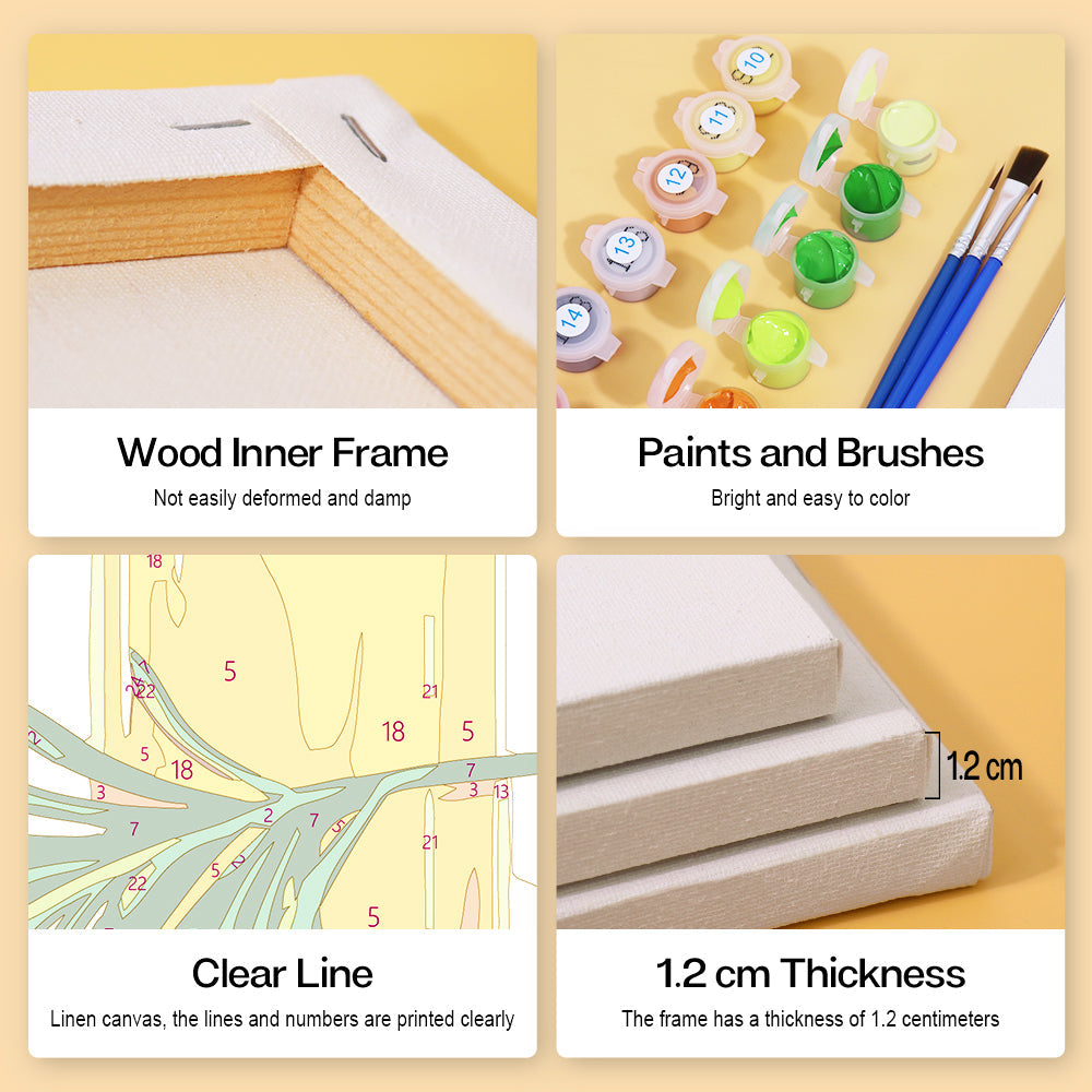 Nut Oil 6 Pieces Mini Paint by Numbers