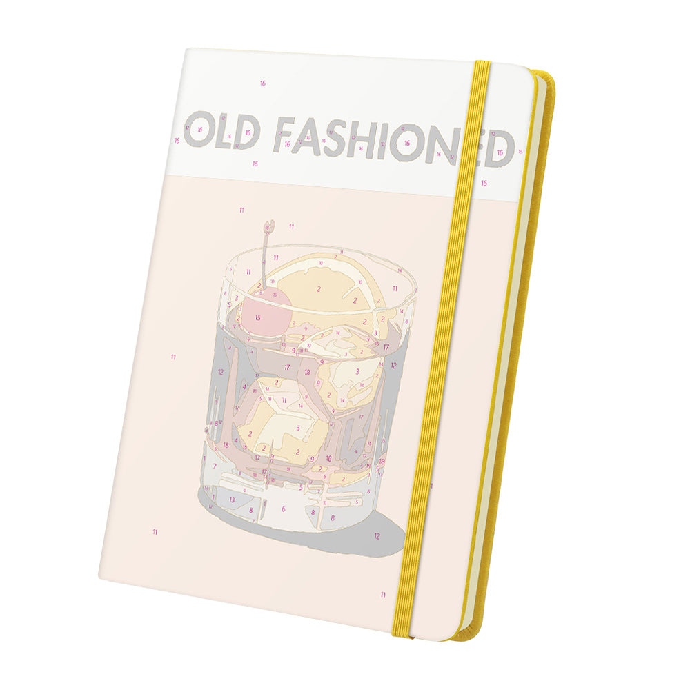 Old Fashioned Drinks Notebook Paint by Numbers