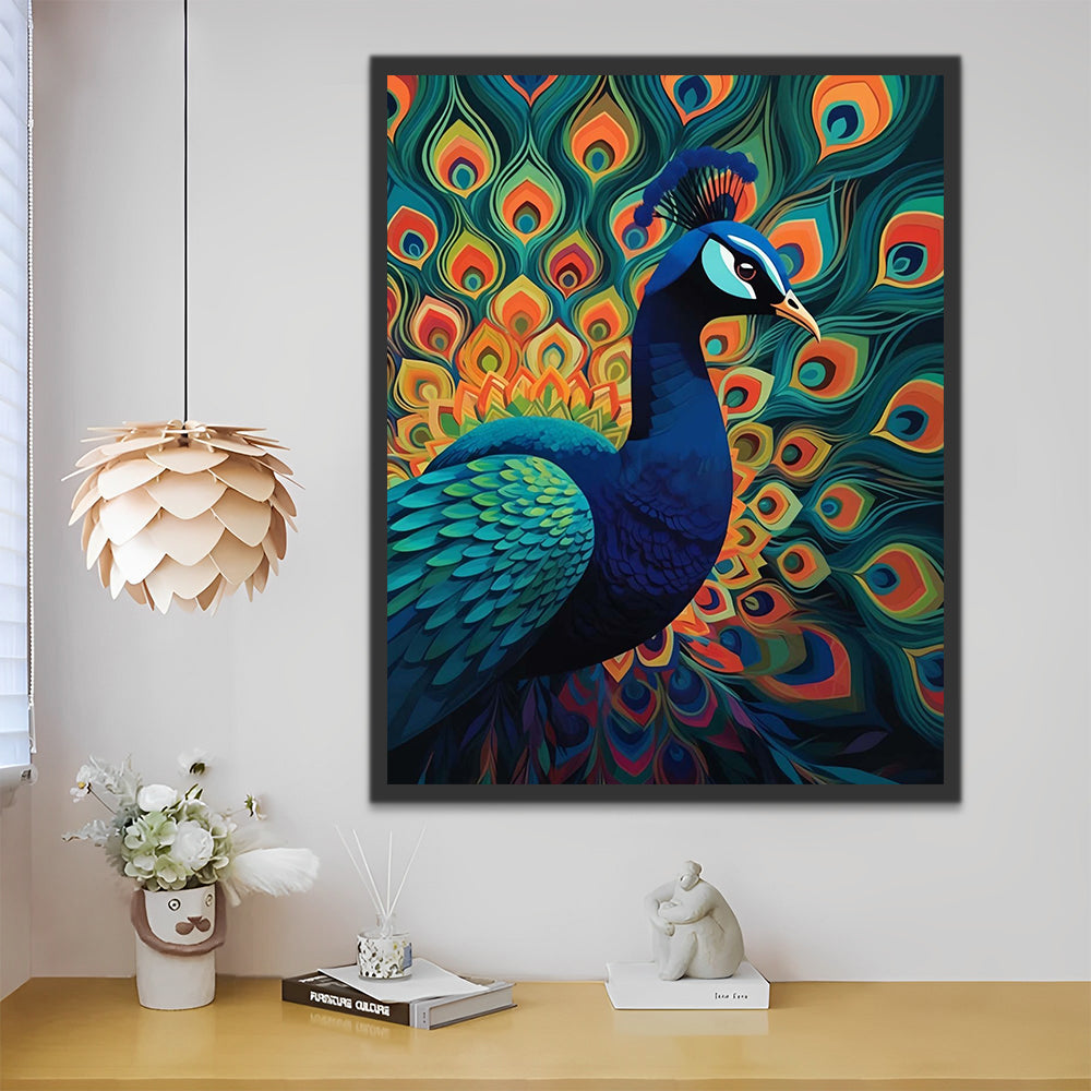 Peacock Paint by Numbers