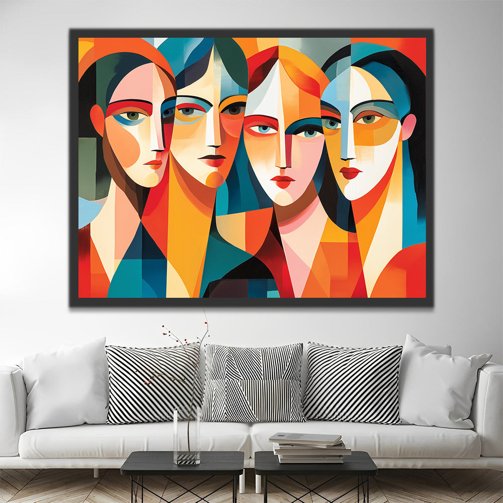Picasso Style Abstract Women Paint by Numbers