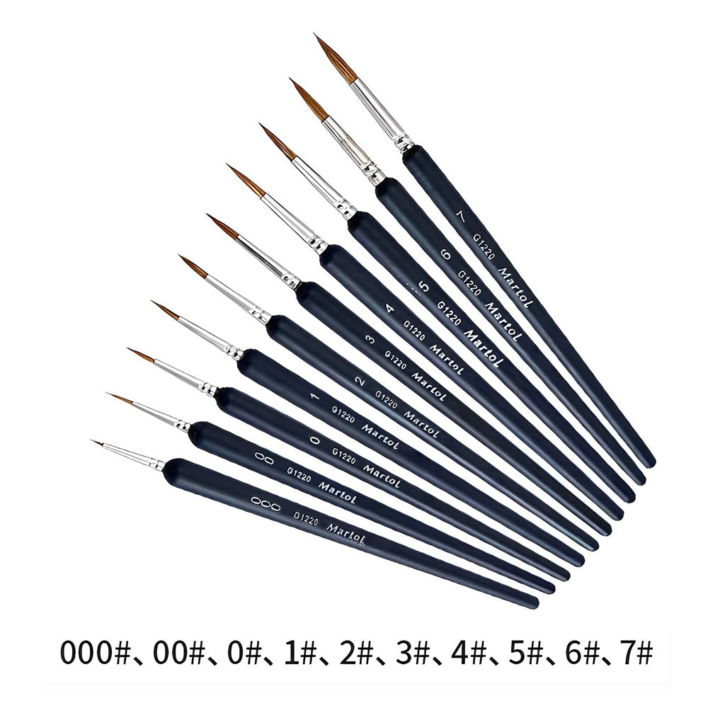 Professional Brush Set for Paint by Numbers - Different Sizes and Shapes