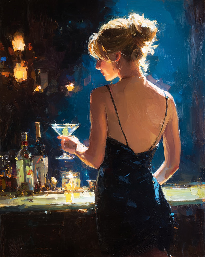 Sexy Woman in the Bar Paint by Numbers