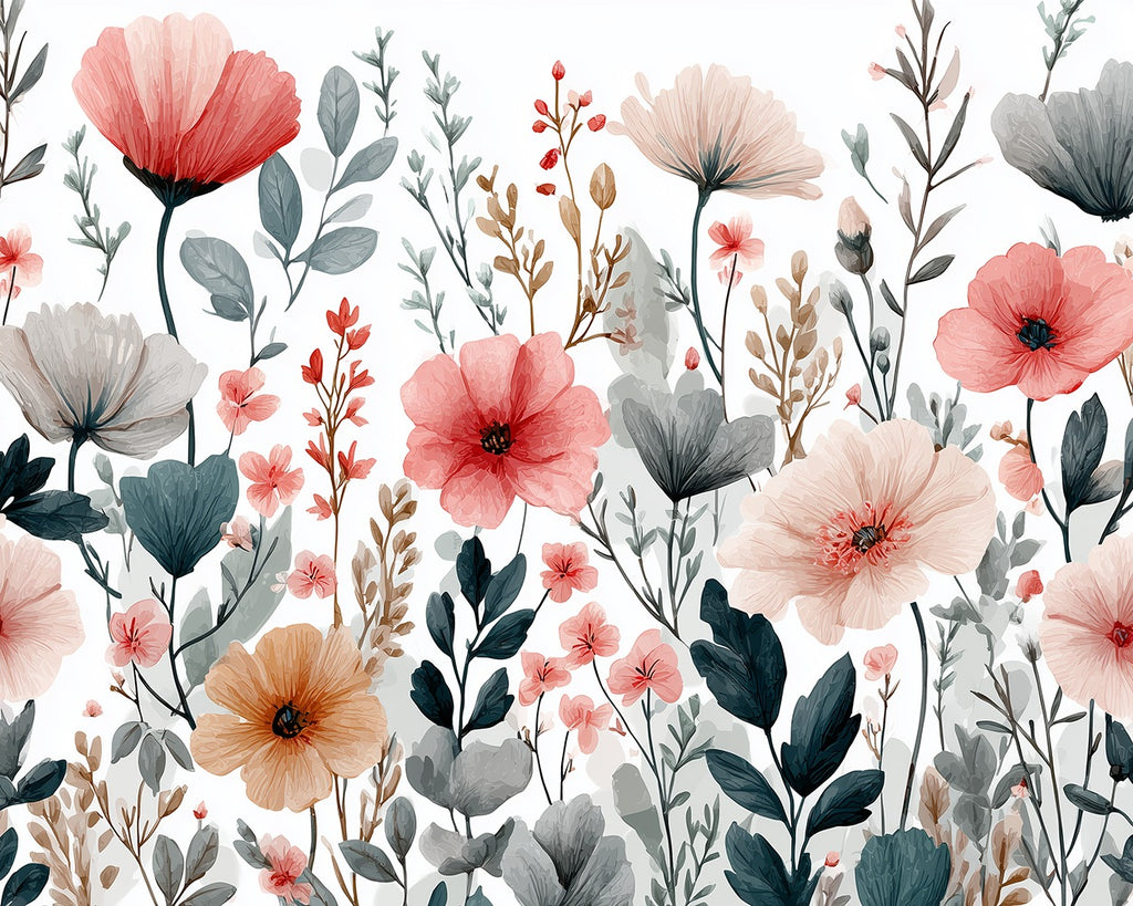 Simple and Colorful Poppies Paint by Numbers