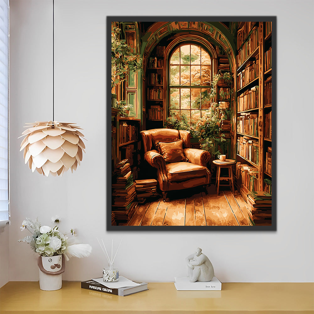 Sofa in the Study Paint by Numbers
