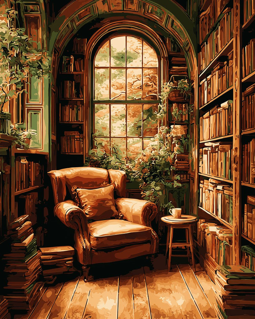 Sofa in the Study Paint by Numbers
