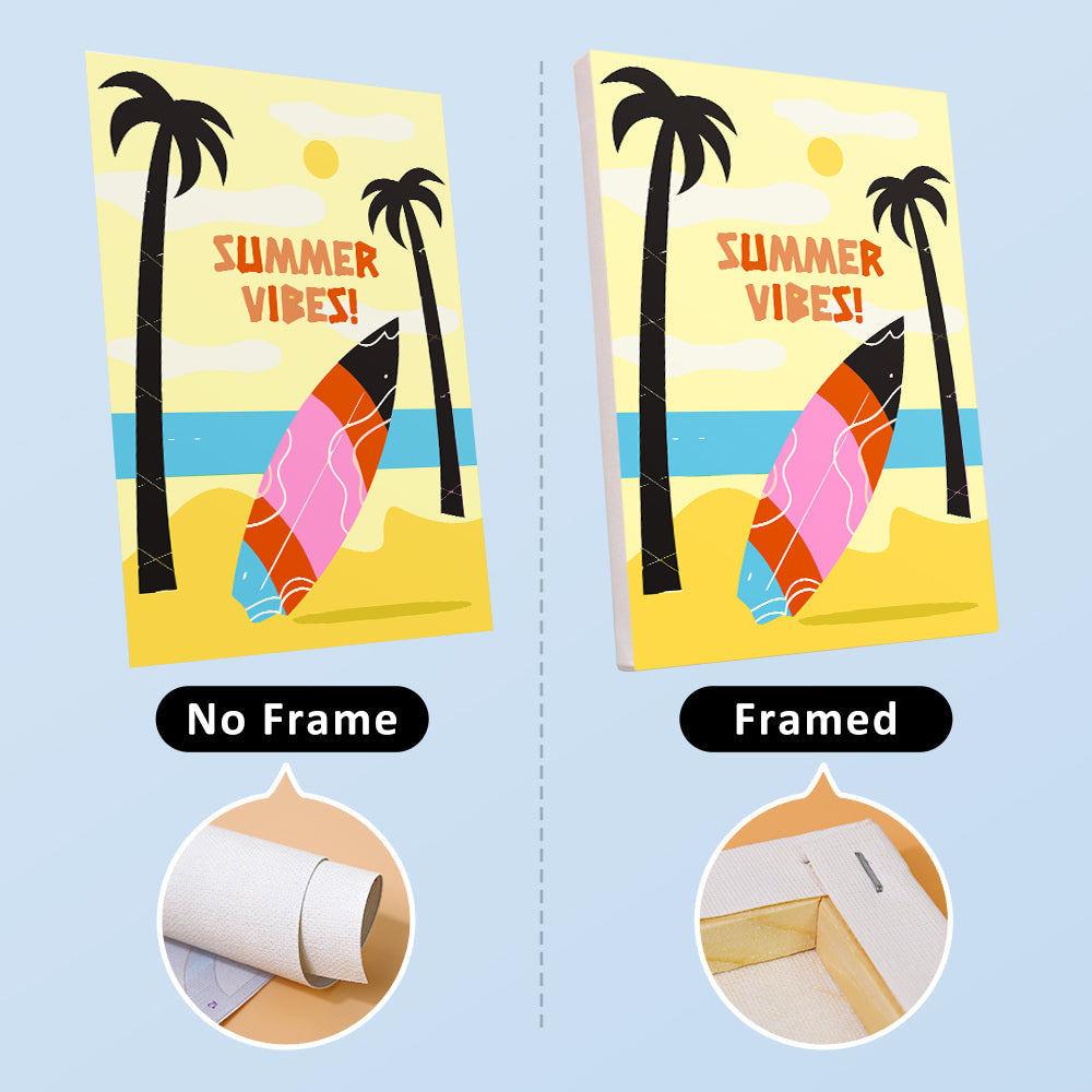 Summer Time! 6 Pieces Mini Paint by Numbers