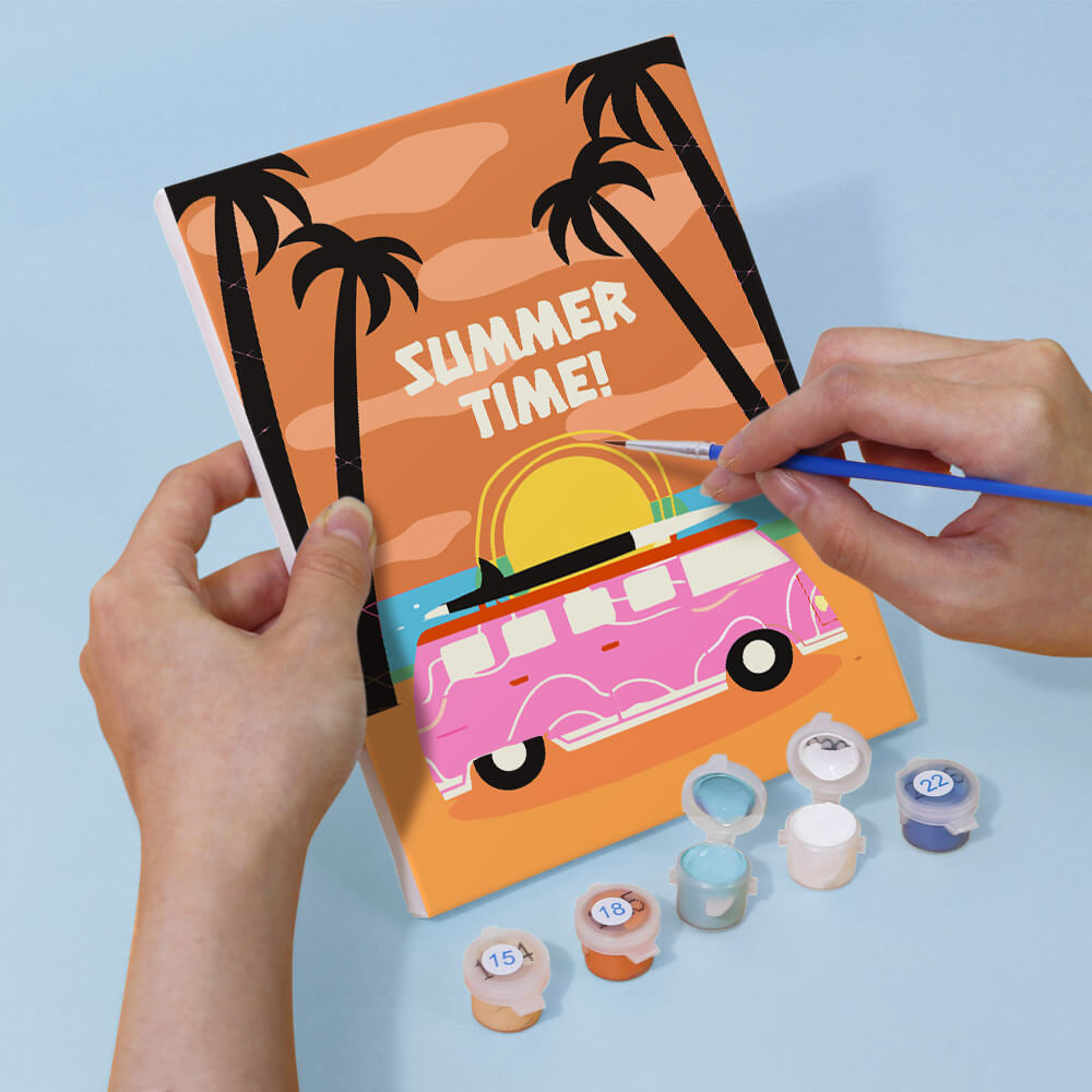 Summer Time! 6 Pieces Mini Paint by Numbers