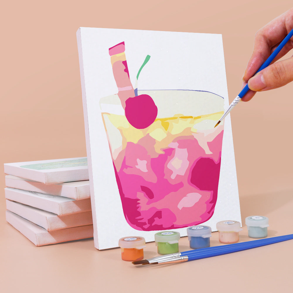 Sweet Cocktail 6 Pieces Mini Paint by Numbers