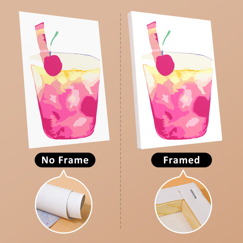Sweet Cocktail 6 Pieces Mini Paint by Numbers