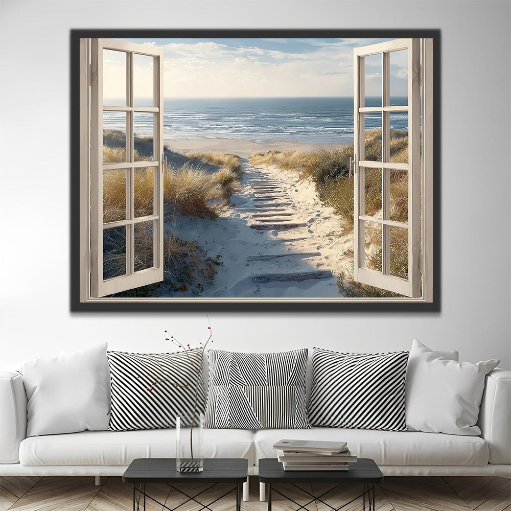 The Sea outside the Window Paint by Numbers