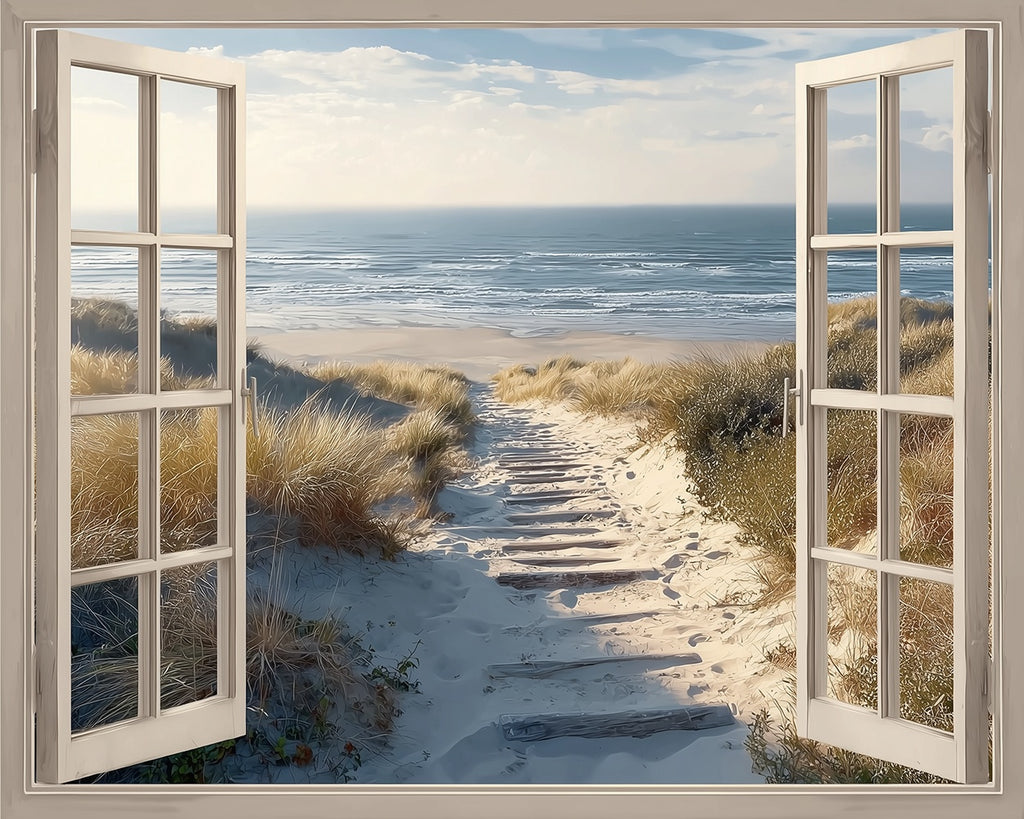 The Sea outside the Window Paint by Numbers