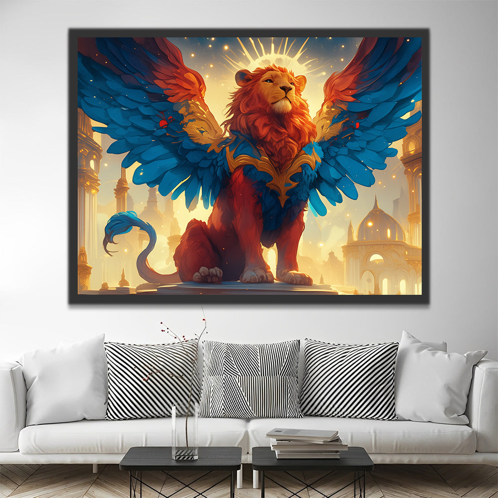 The Winged Lion King who Rules the City Paint by Numbers