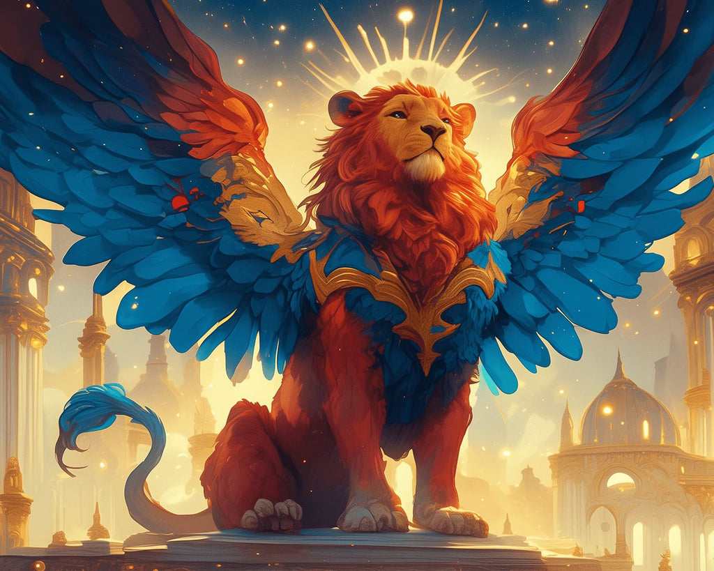 The Winged Lion King who Rules the City Paint by Numbers
