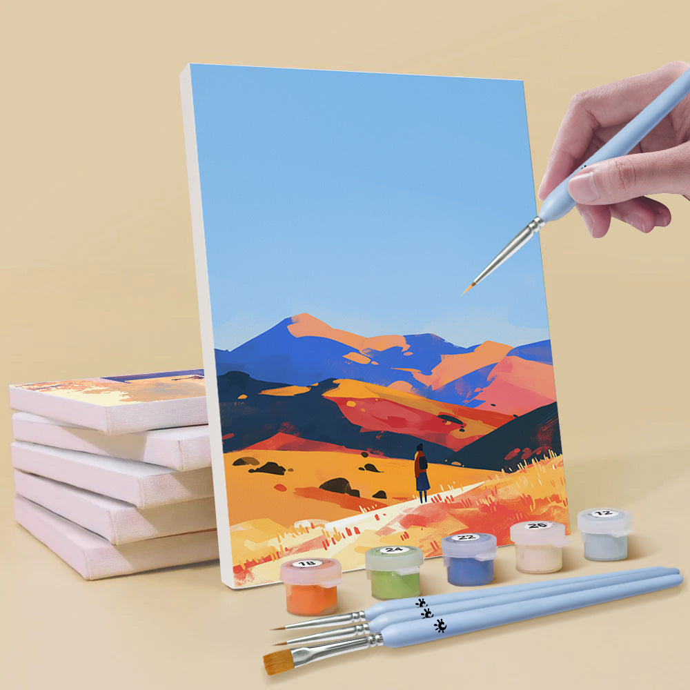 Traveling in Nature 6 Pieces Mini Paint by Numbers