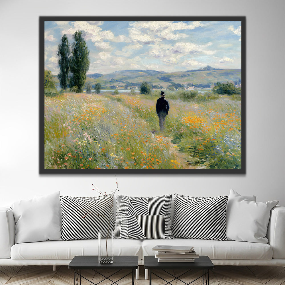 Van Gogh Strolls through the Flower Fields in the Countryside Paint by Numbers