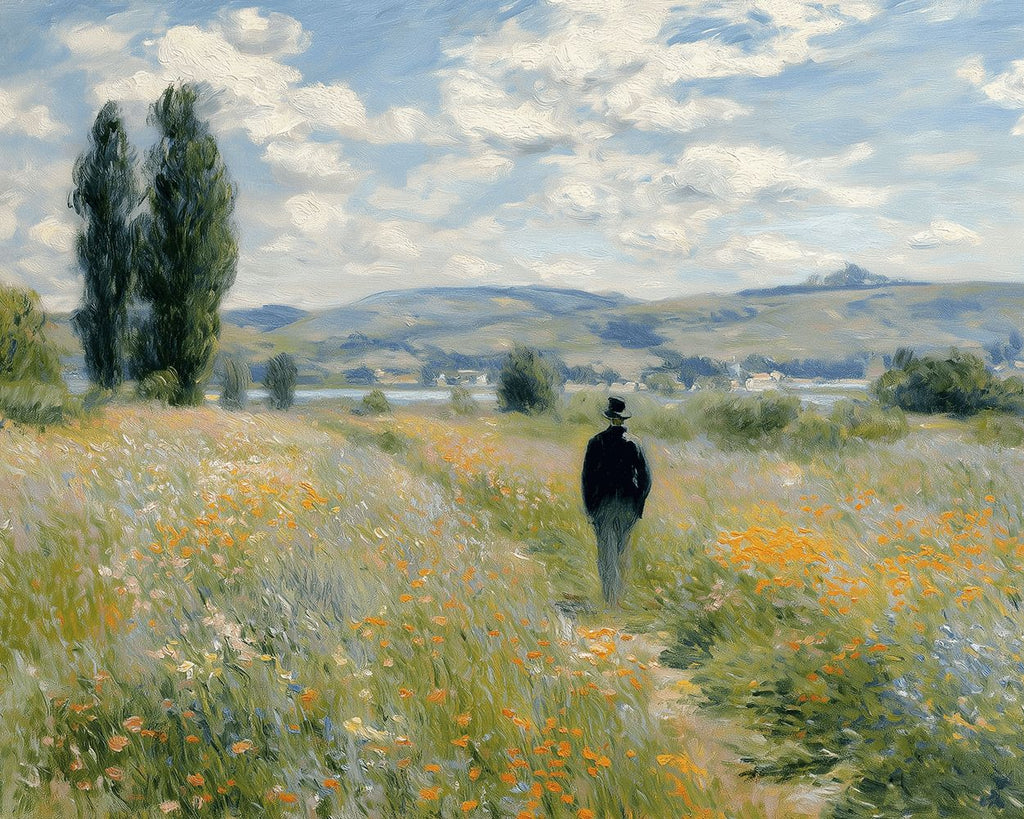 Van Gogh Strolls through the Flower Fields in the Countryside Paint by Numbers