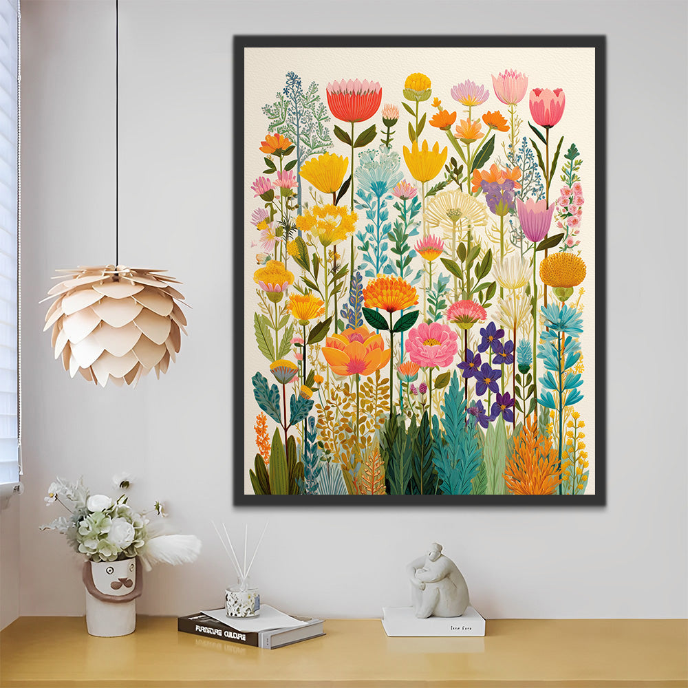 Various Flower Specimens Paint by Numbers