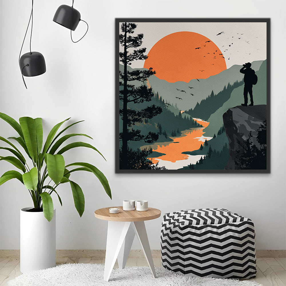 Visit the Mountains Paint by Numbers