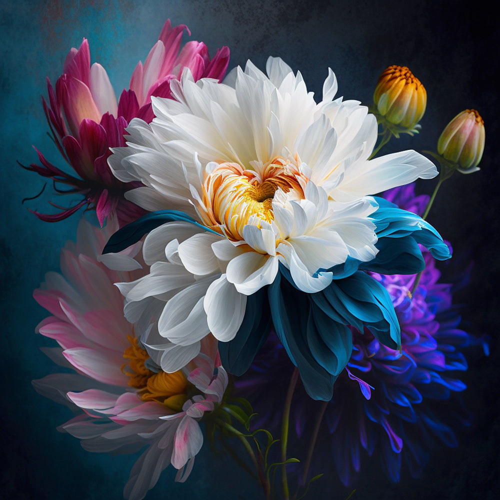 Flower Paint by Numbers – Happyforart.com