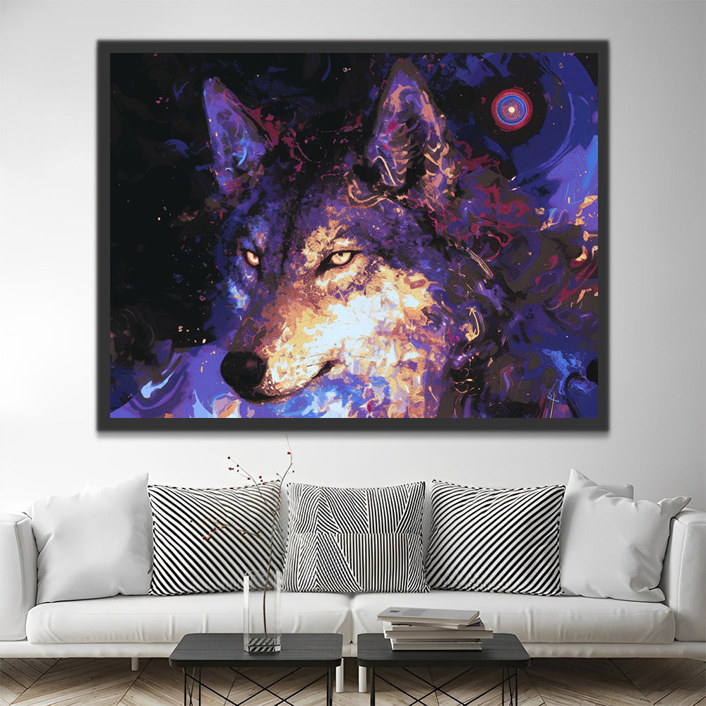 Wolf Paint by Numbers